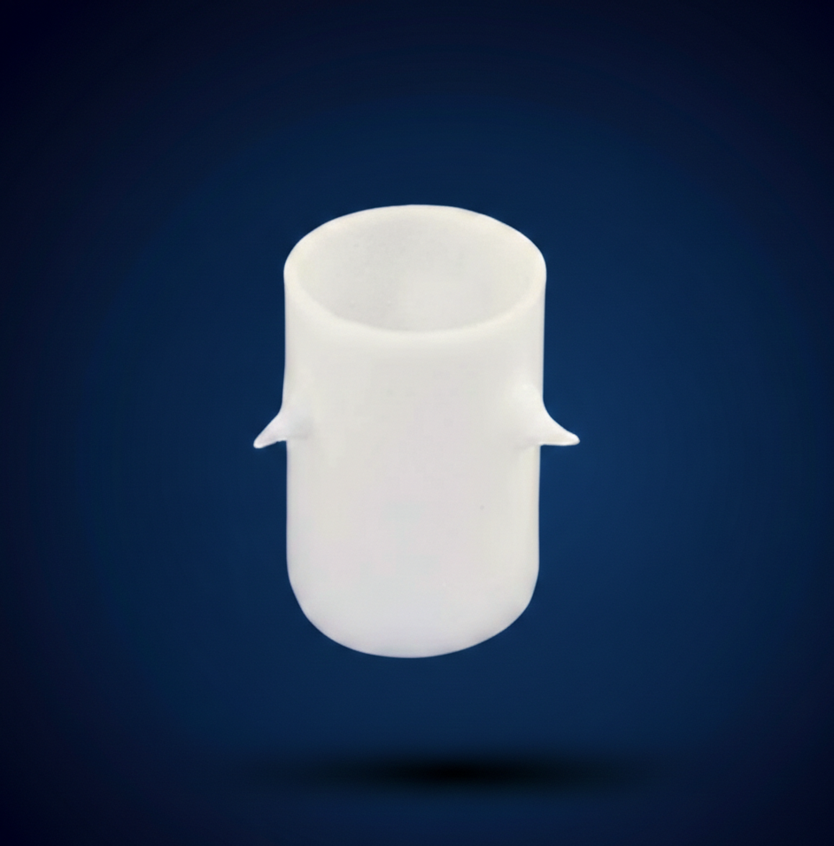 Crucibles Silica Volatile w/projection